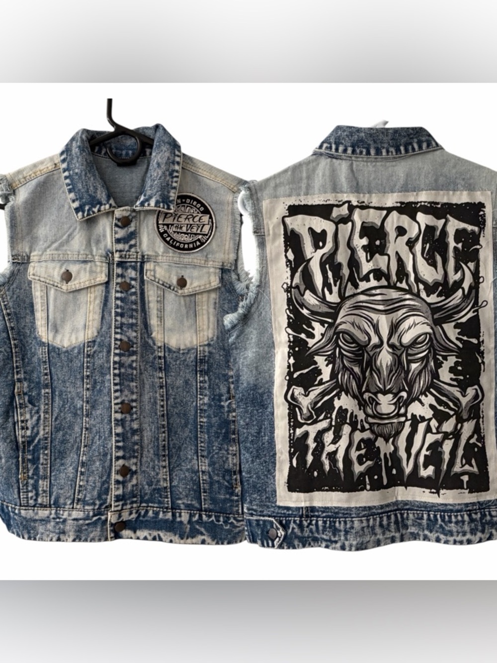 Pierce The Veil Denim Jean Vest
